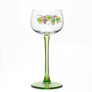 6 Verres &agrave; Vin d'Alsace motif VIGNOBLE
