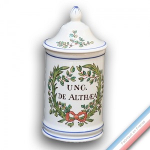 Collection - Pot &agrave; pharmacie 'Moyen' Lph Ung. De alth&eacute;a - H 18 cm -  Lot de 1