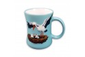 Mug en céramique "Cigogne" bleu