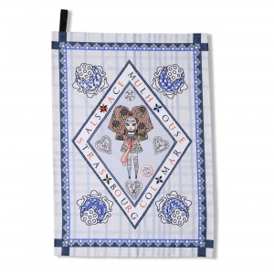 Essuie-verre MA&Iuml;DAL&Auml; - l'Amoureuse - coloris bleu