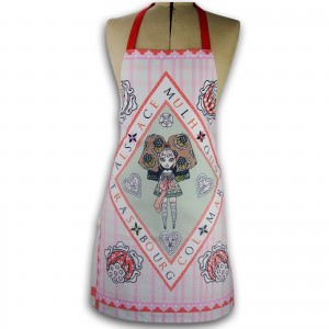 Tablier MA&Iuml;DAL&Auml; - l'Amoureuse - coloris rose