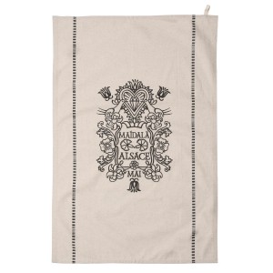 Essuie-verre liteau "MINI RAYURES" MAI - coloris noir