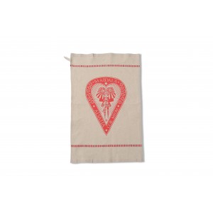 Essuie-main Alsatia cor meum rouge MA&Iuml;DAL&Auml; - l'Amoureuse - coloris noir