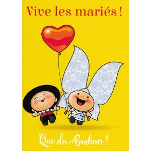 Carte de voeux Lovely Elsa - Vive les mari&eacute;s