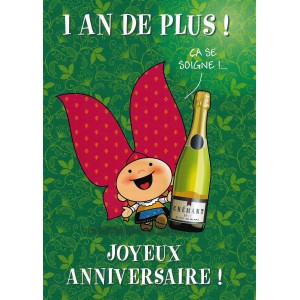 Carte de voeux Lovely Elsa - Anniversaire (cr&eacute;mant)