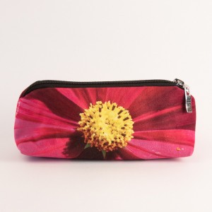 Trousse &agrave; crayons collection fleurs - Cosmo fuschia