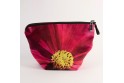Vide poche + zip collection fleurs - Cosmo fuschia