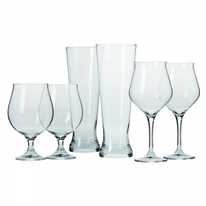 Coffret de 6 verres &agrave; bi&egrave;res pour d&eacute;gustation - 3 diff&eacute;rentes formes et contenances