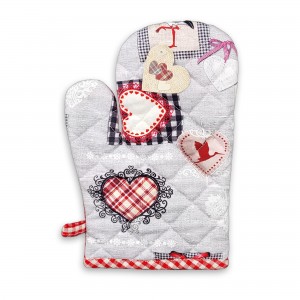 Un gant de cuisine "Hartzele" gris