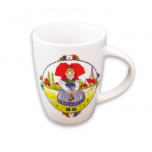 Mug Op&eacute;ra "Hansi" Alsacienne Coiffe rouge