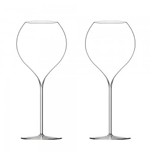 Coffret 2 verres souffl&eacute;s bouche ultralight P. Jamesse Synergie 60cl