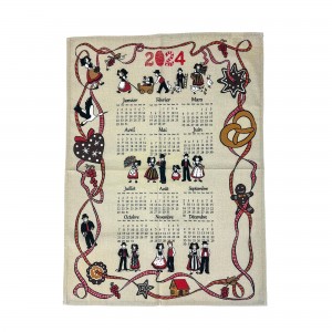 Torchon calendrier 2024 - Farandole