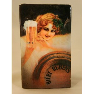 Plaque vernie "Bi&egrave;re, Rubens"